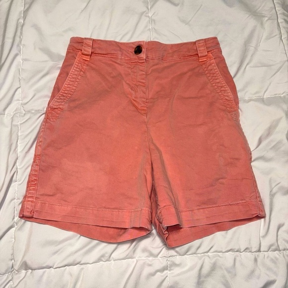Boden Pink Chino Shorts 6 inch size 2 mom shorts coral - Picture 1 of 7